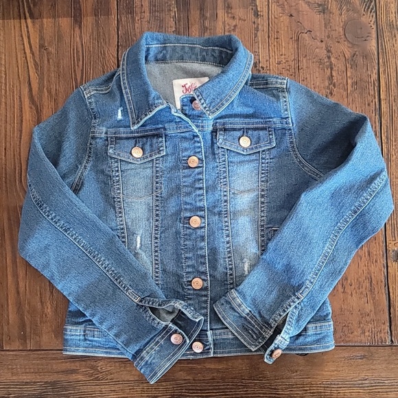 Justice Other - NWOT girls size 10 justice jean jacket denim jacket distressed